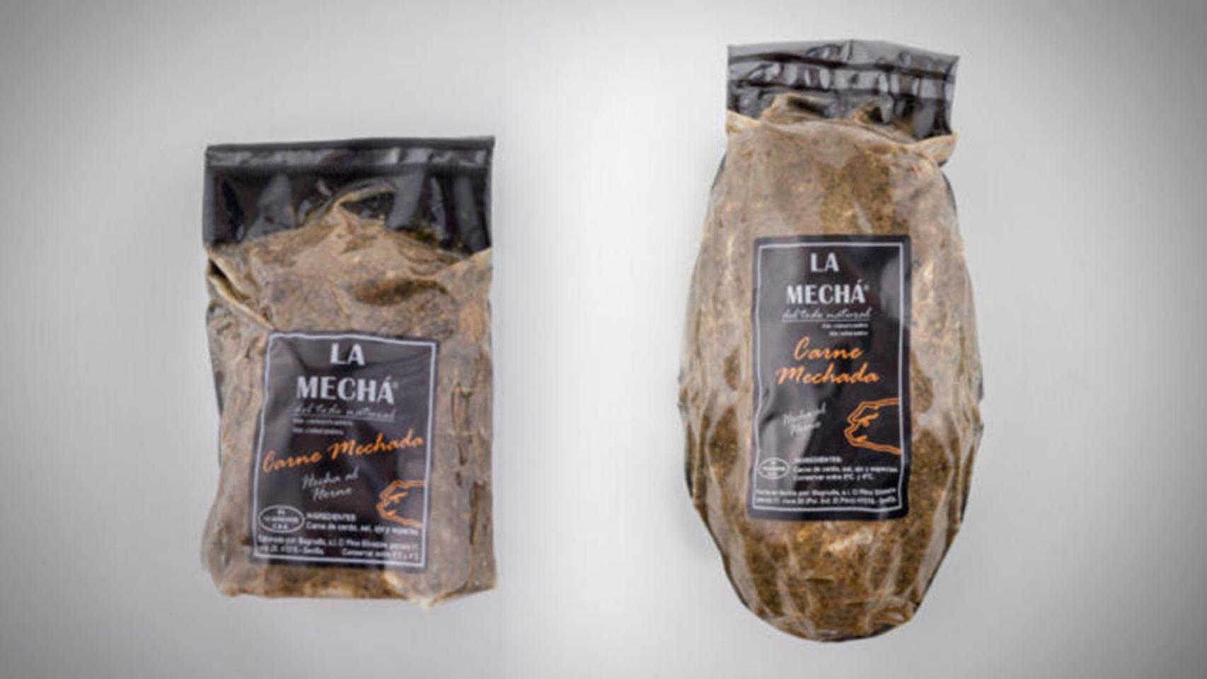 La carne mechada de la marca.