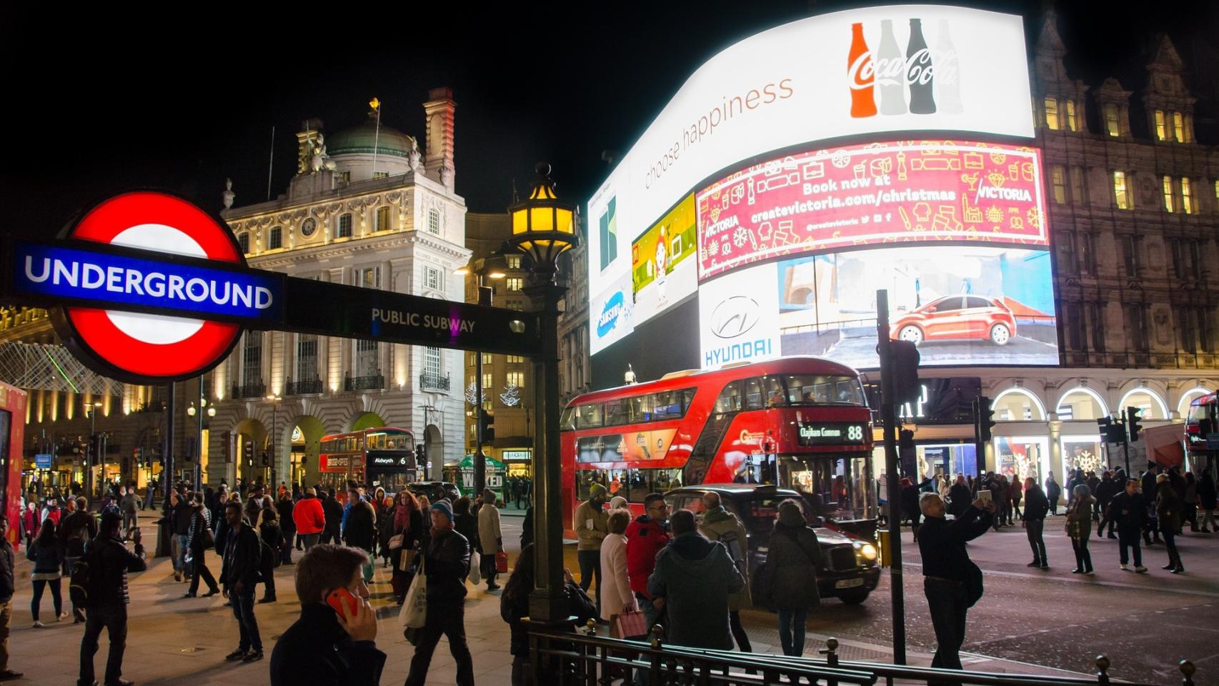 Picadilly Circus en Londres.