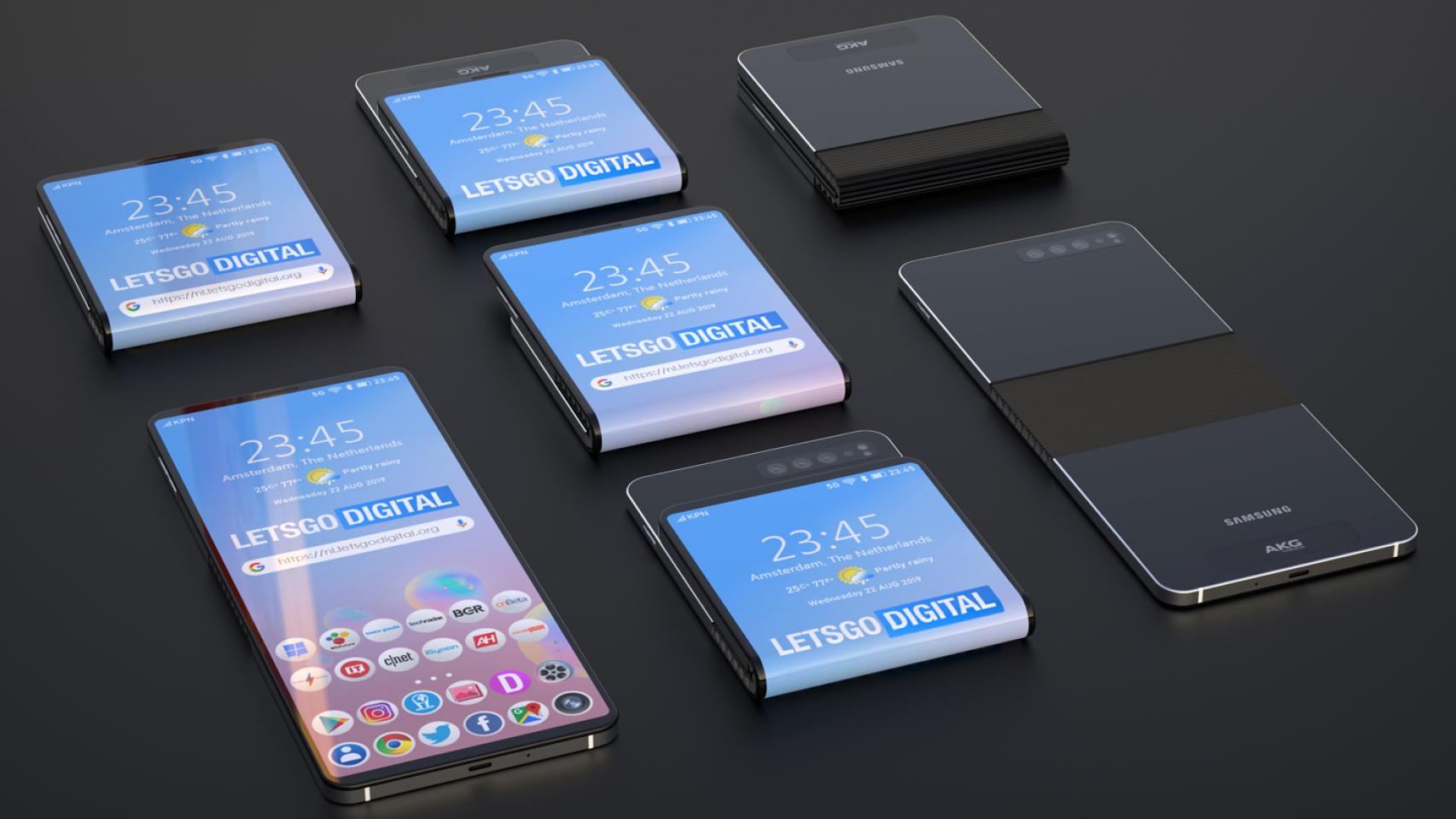 El Samsung Galaxy Fold 2 se doblará de dos formas diferentes