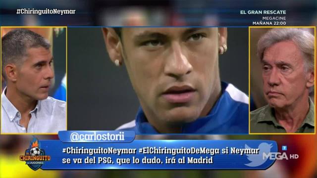 José Luis Sánchez, en El Chiringuito. Foto: Twitter (@elchiringuitotv)