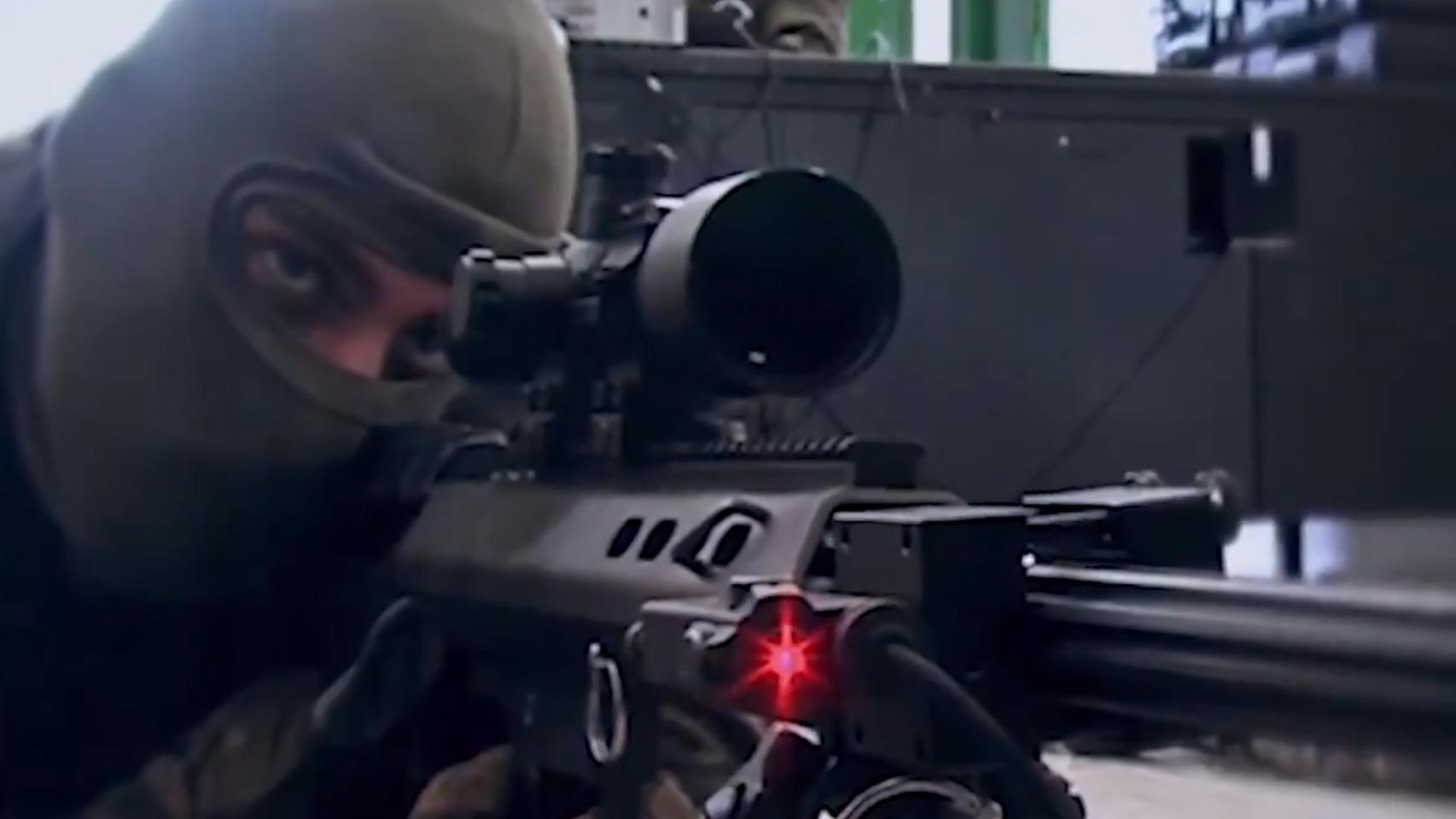 Tirador de precisión del Ejército de Tierra.