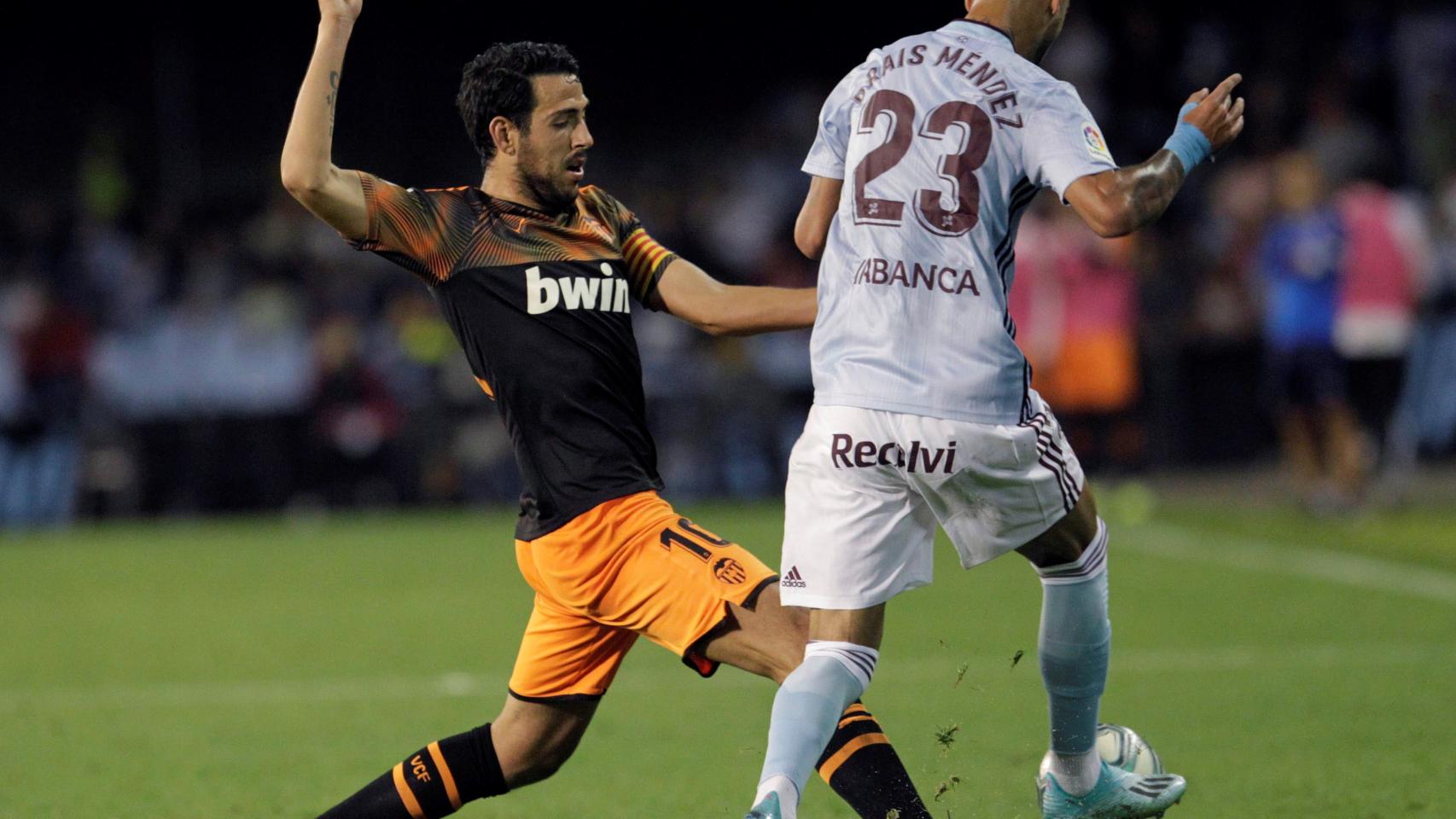 Brais Méndez y Parejo, en un momento del partido