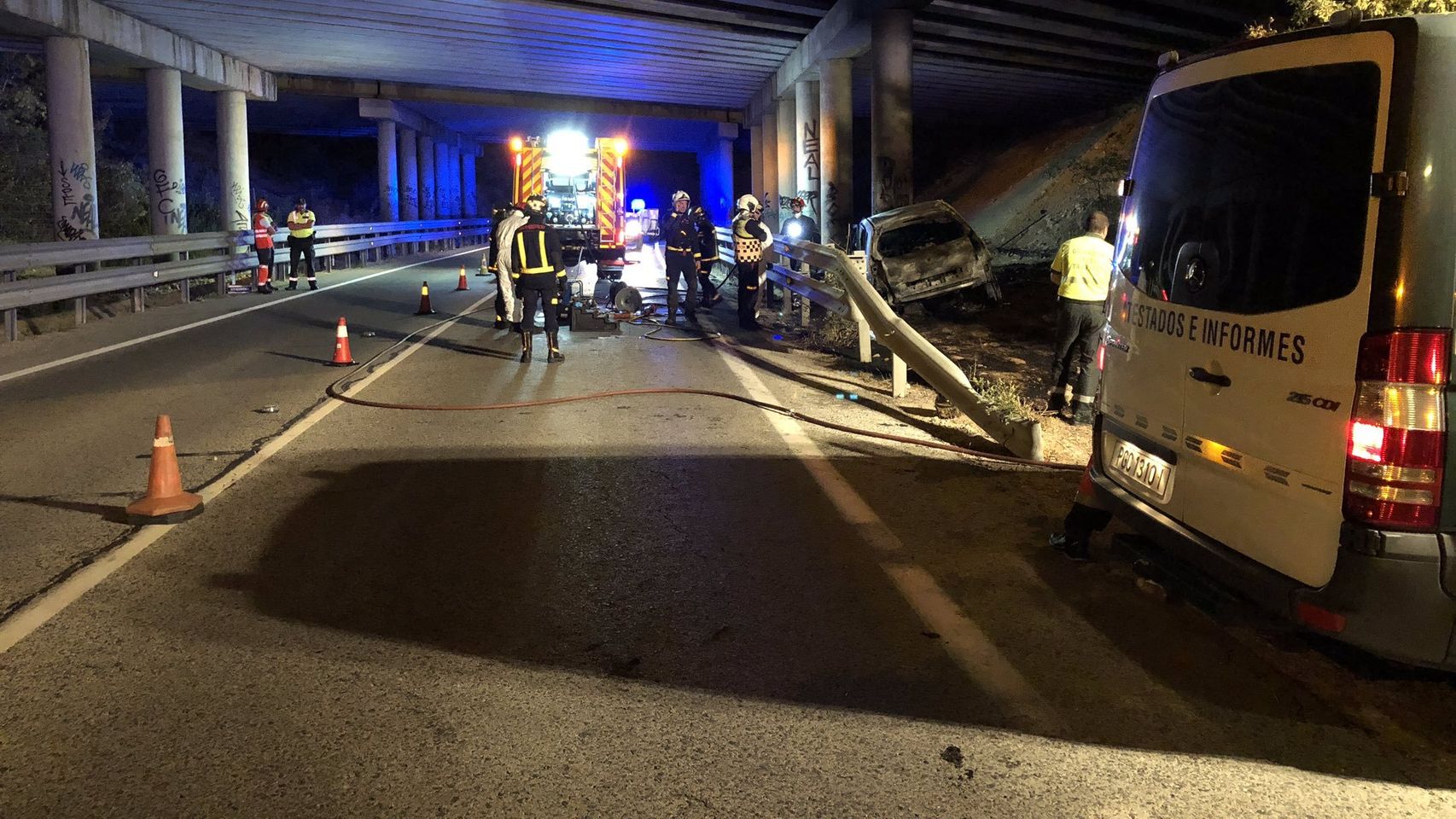 Un hombre muere en un accidente de coche en Madrid.