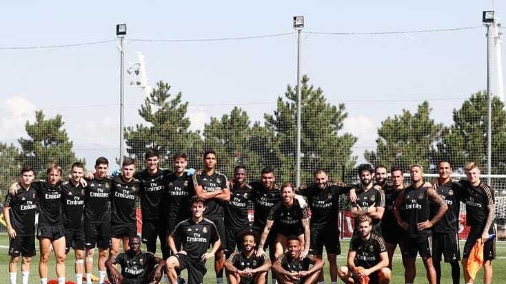 Jugadores del Real Madrid en un entrenamiento. Foto: Instagram (@sergioramos)