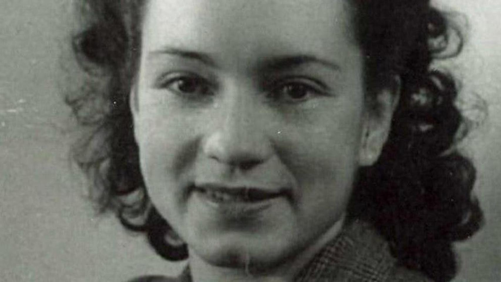 Conxita Grangé de joven.