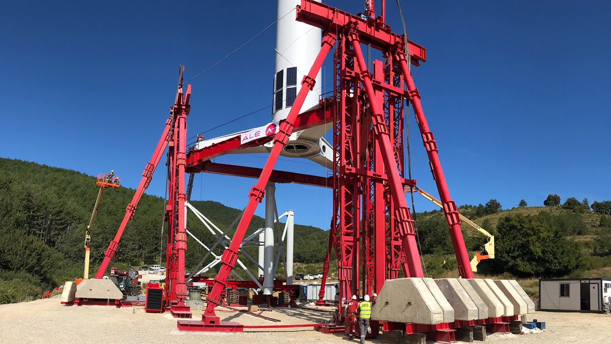 La torre eólica española autoelevable capta 1,7 millones de euros de la UE
