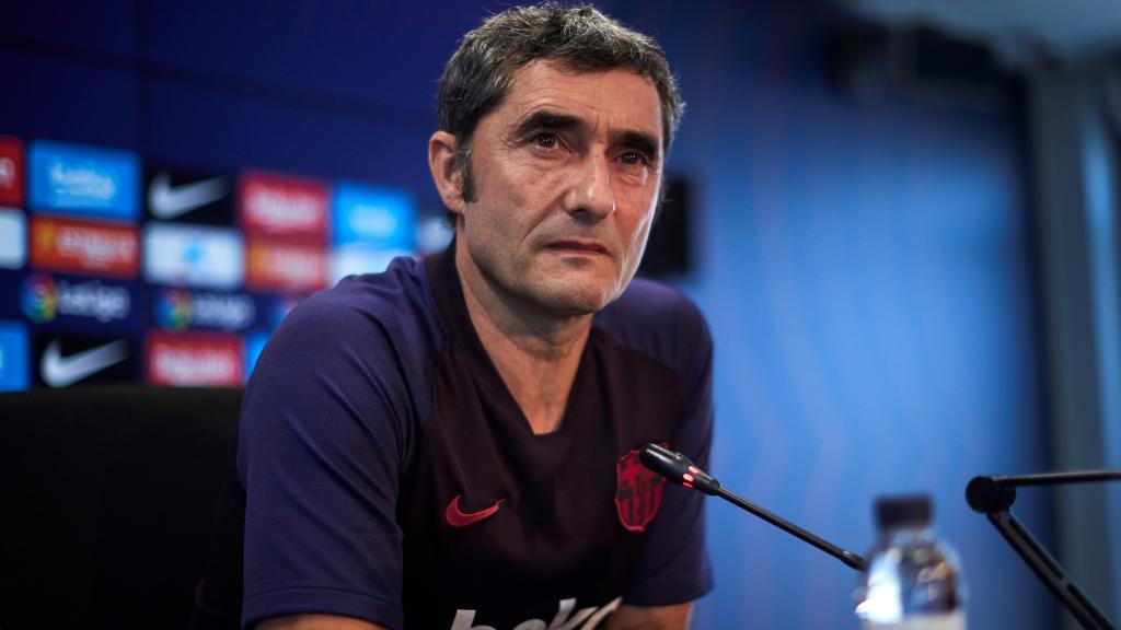 Ernesto Valverde, en rueda de prensa