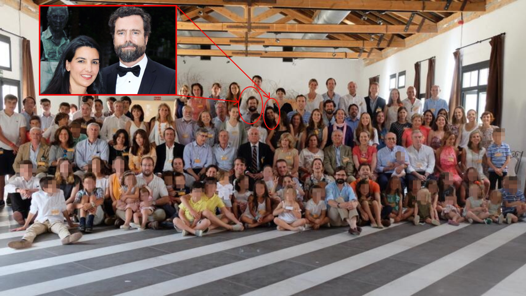 Una de las ramas de la extensa familia de Iván Espinosa de los Monteros.