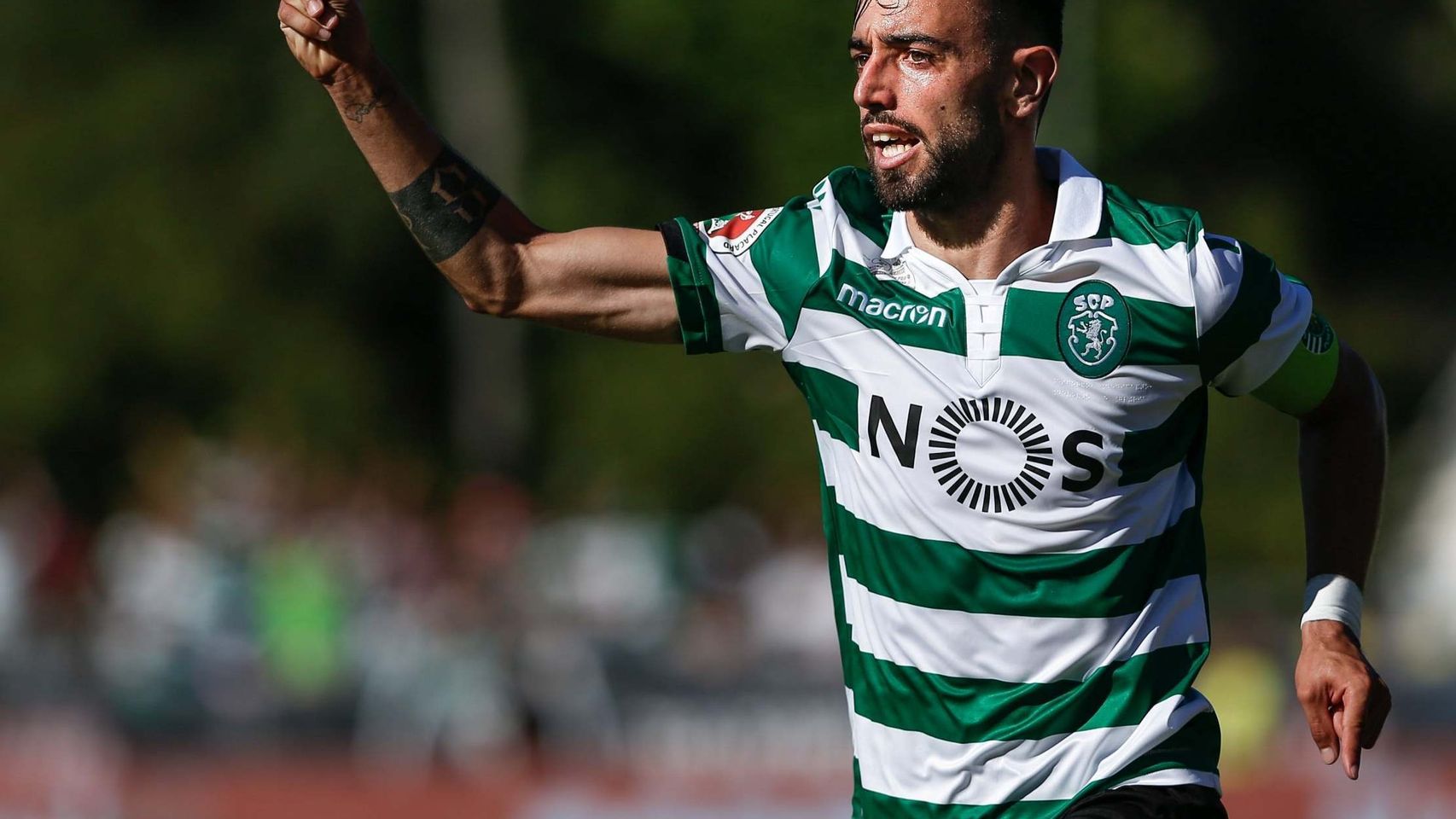Bruno Fernandes jugando con el Sporting de Lisboa.