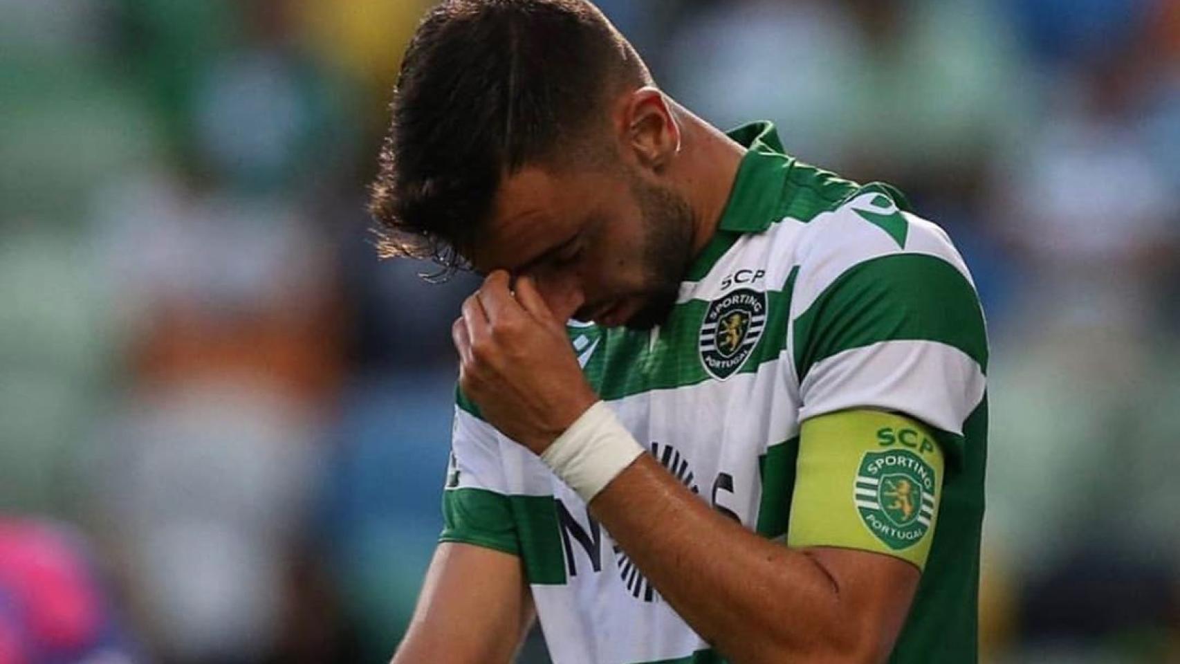 Bruno Fernandes, con el Sporting. Foto: Instagram (@brunofernandes.10)