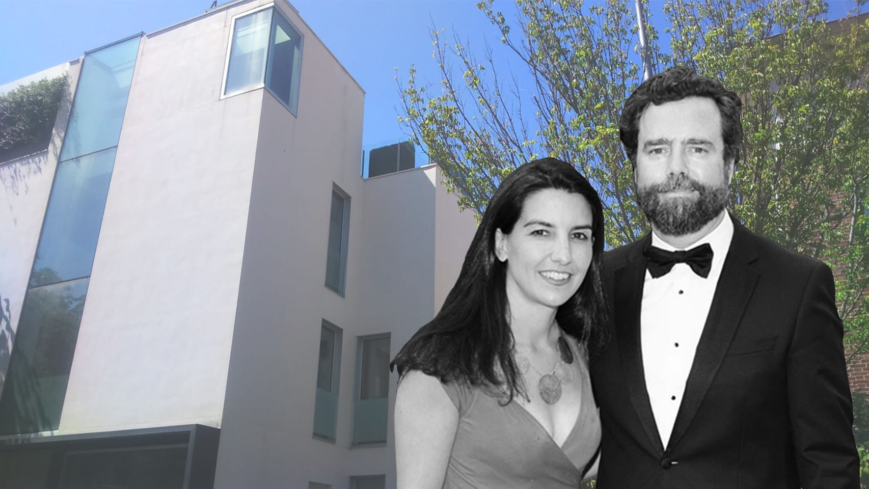 Exterior de la casa del matrimonio.