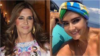 Marina Danko antes y después de sus retoques.