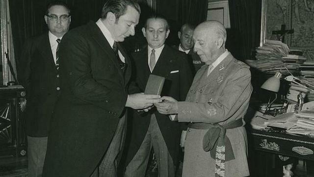 Los homenajes del FC Barcelona a Francisco Franco