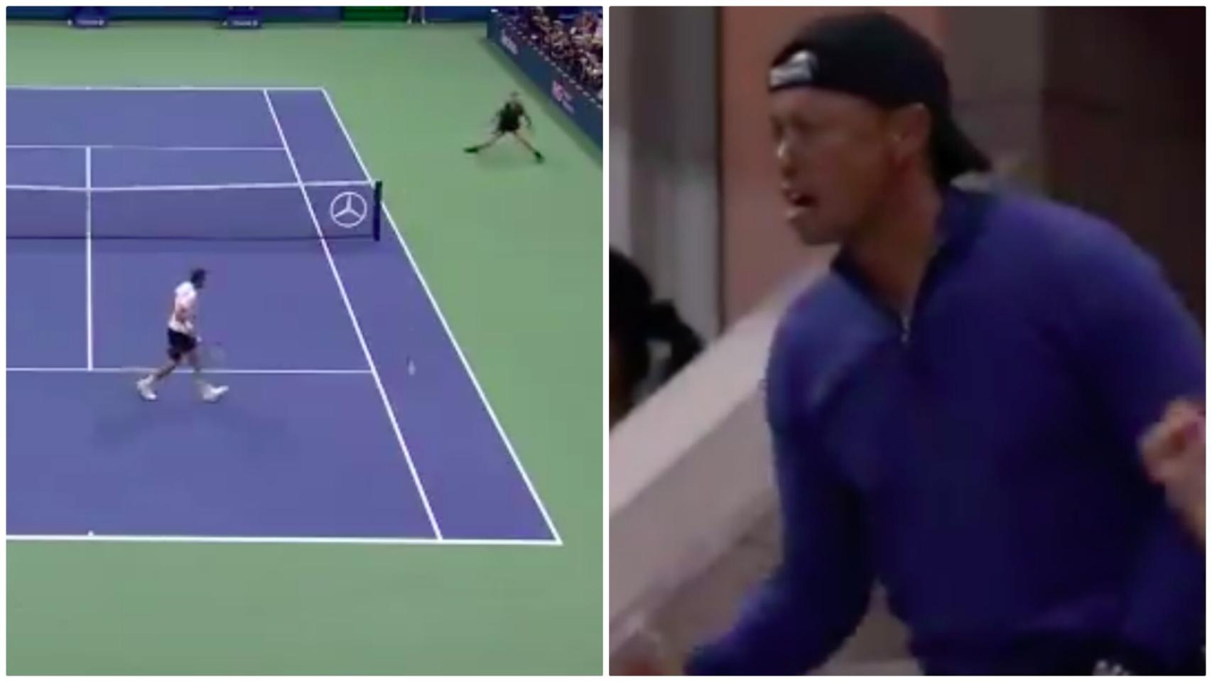 El punto imposible de Nadal por fuera de la red que hizo enloquecer a Tiger Woods