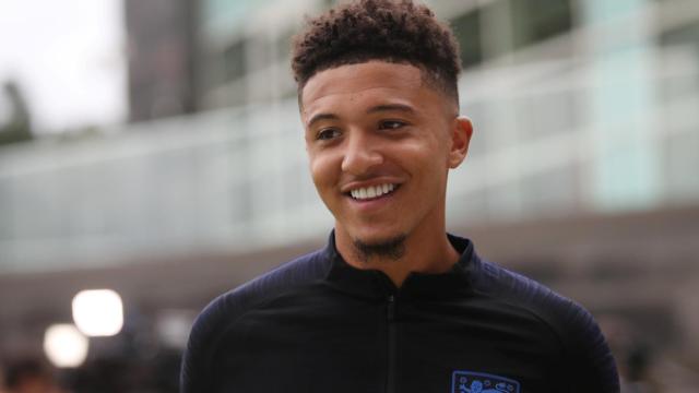 Jadon Sancho, en la concentración de Inglaterra