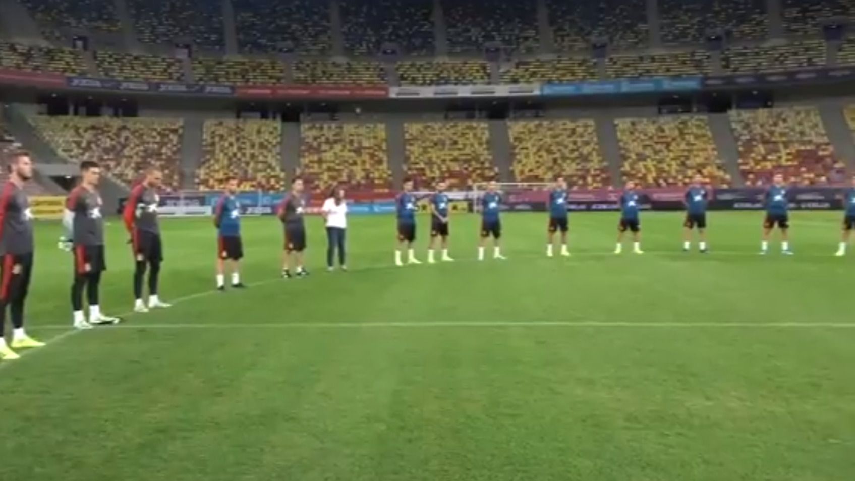 Minuto de silencio de la Selección