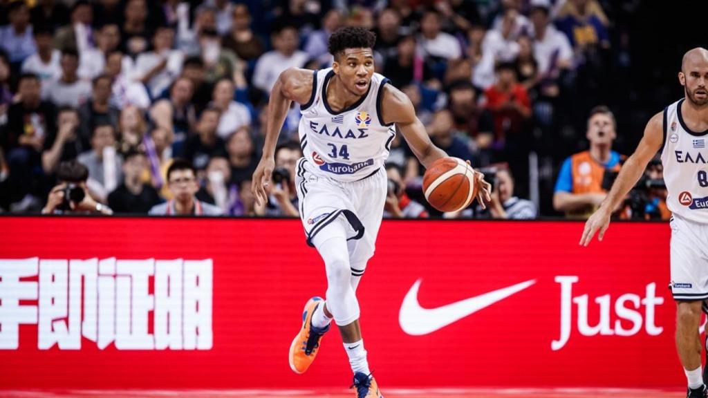 Antetokounmpo, durante el Mundial de China