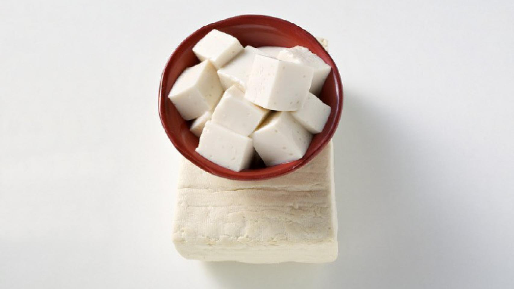 Tofu: pura proteína vegetal.