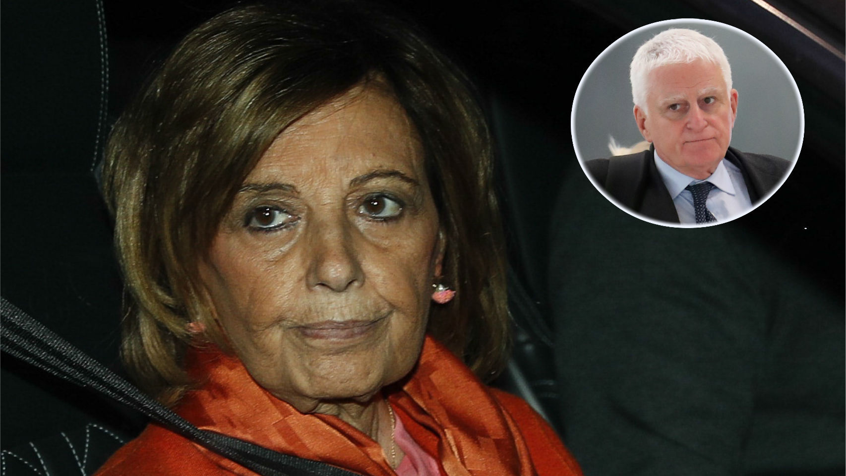 María Teresa Campos junto a Paolo Vasile en montaje JALEOS.