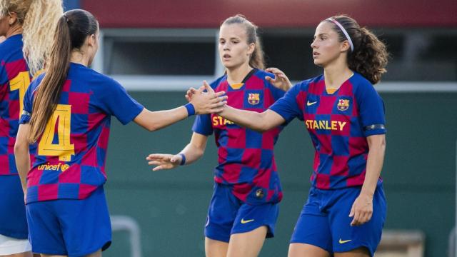 El Barcelona Femenino, durante la pretemporada. Foto: Twitter (@FCBfemeni)