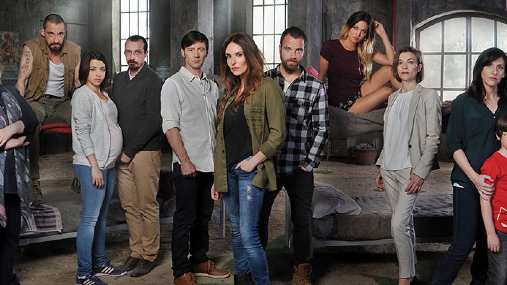 Elenco de 'Rabia' en una imagen promocional