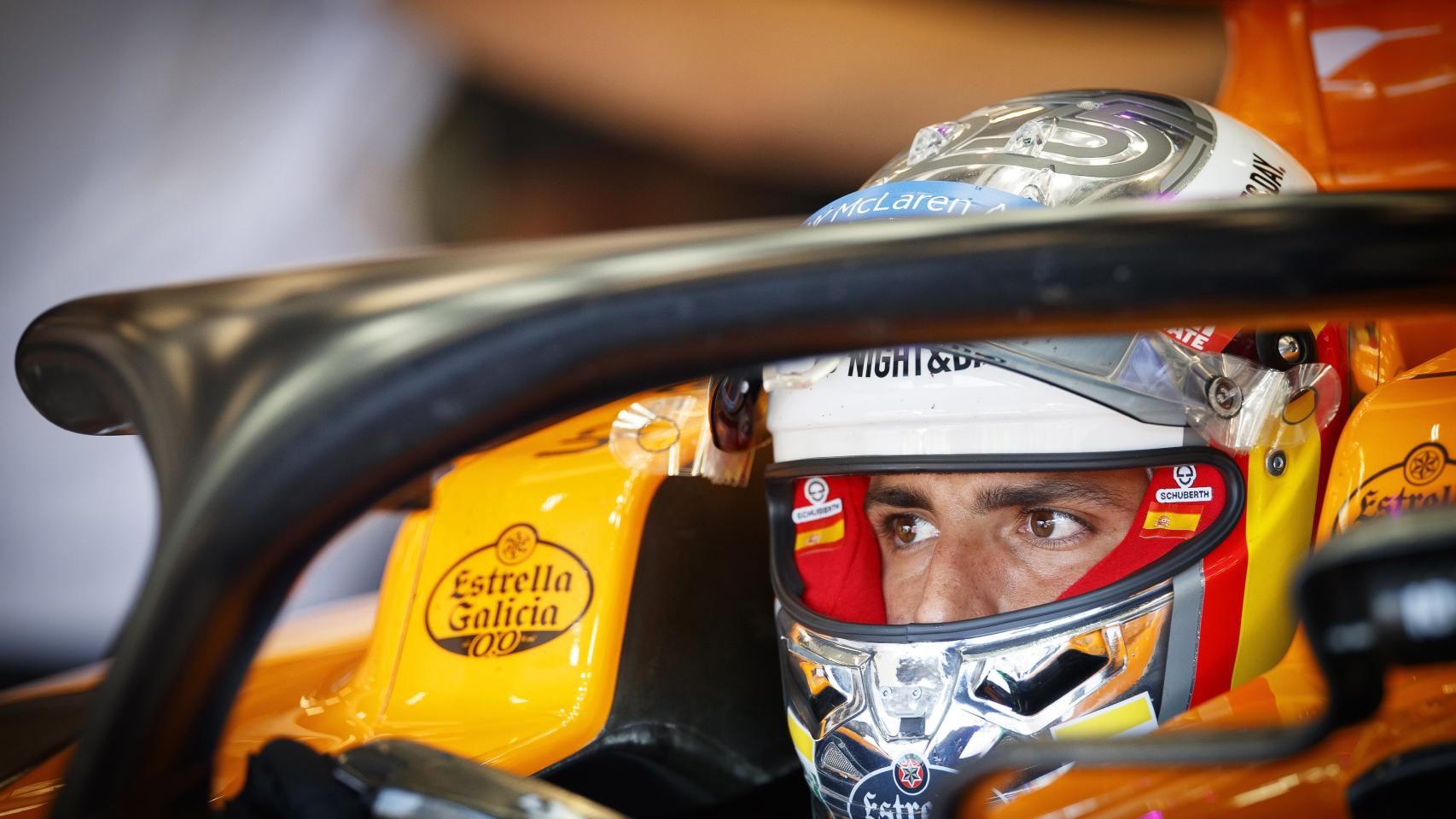 Carlos Sainz, en su McLaren