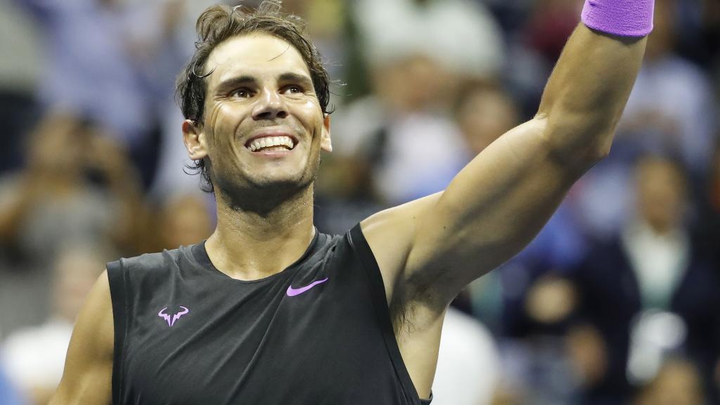 Rafa Nadal tras clasificarse a la final del US Open.