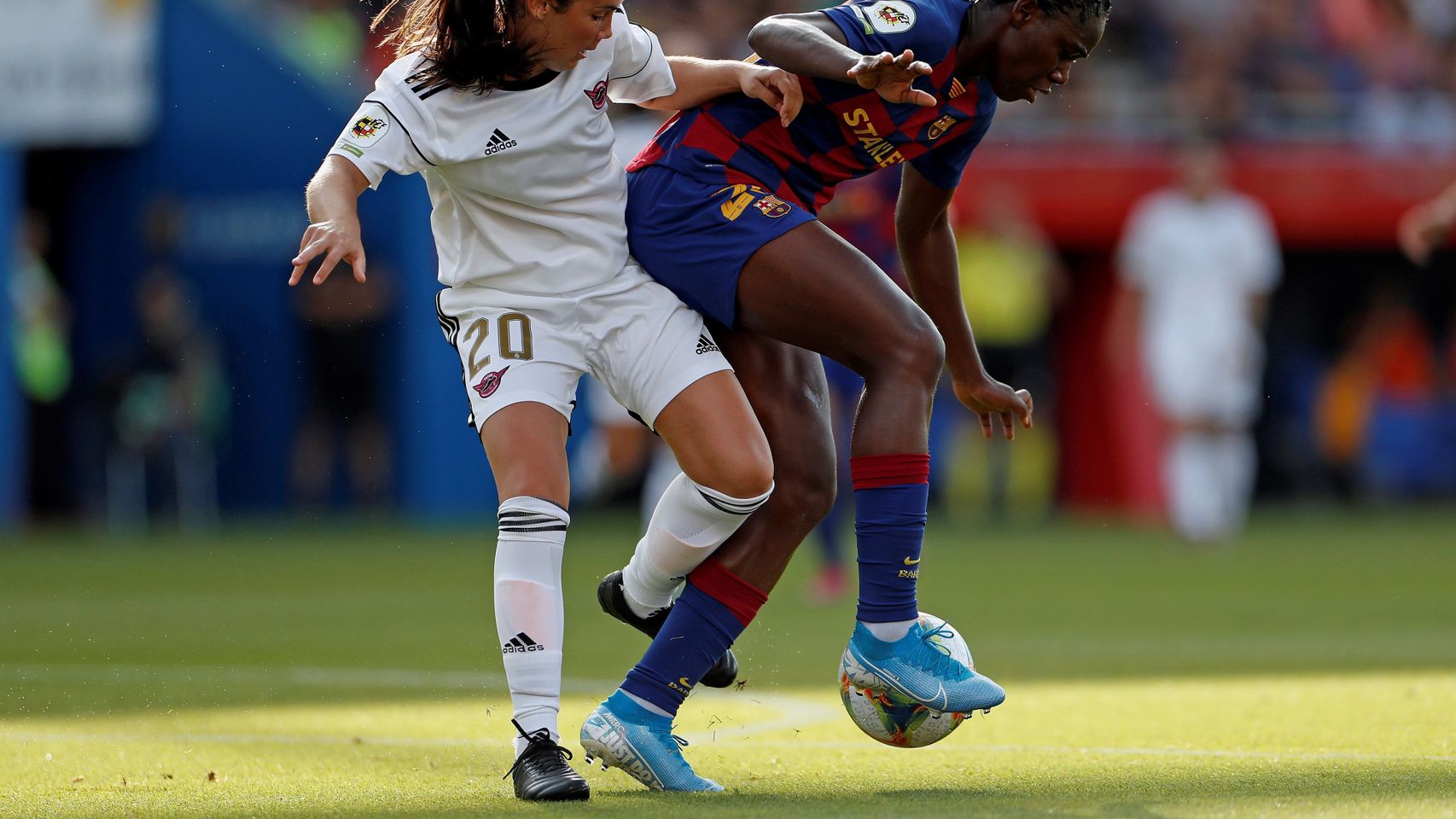 Ainoa Campos, durante el partido entre el Tacón y el Barcelona