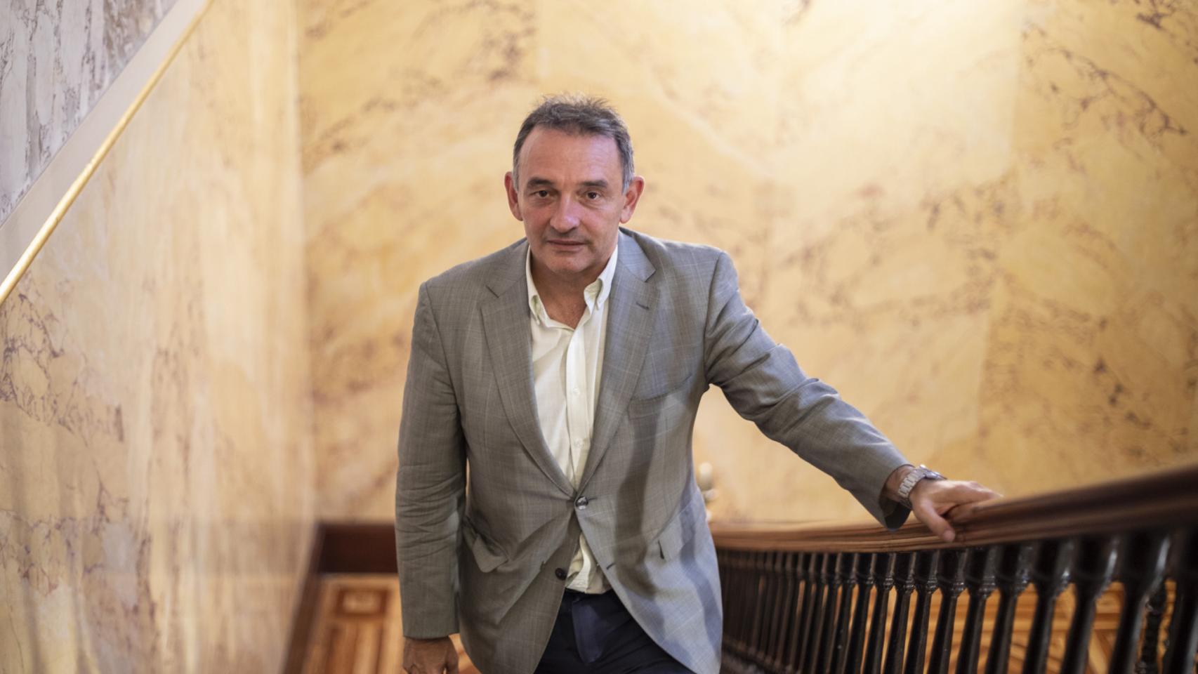 Enrique Santiago, en el Congreso de los Diputados.