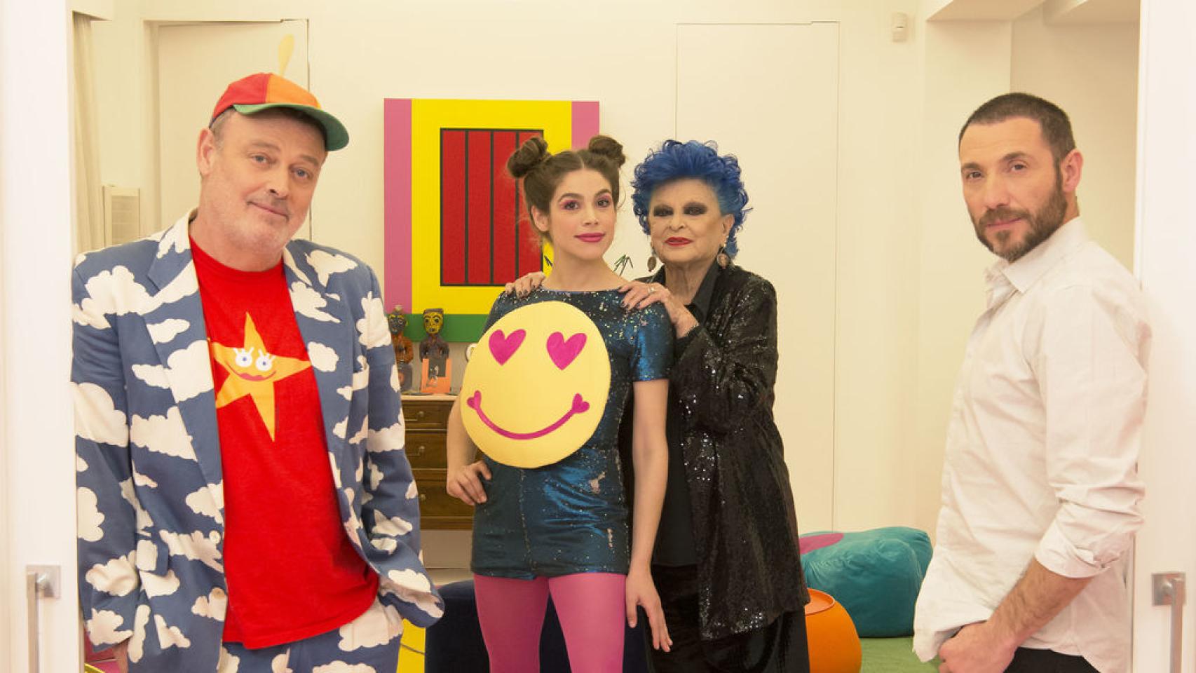 Pablo Carbonell, Cósima Ramírez, Lucía Bosé y Antonio David Flores.