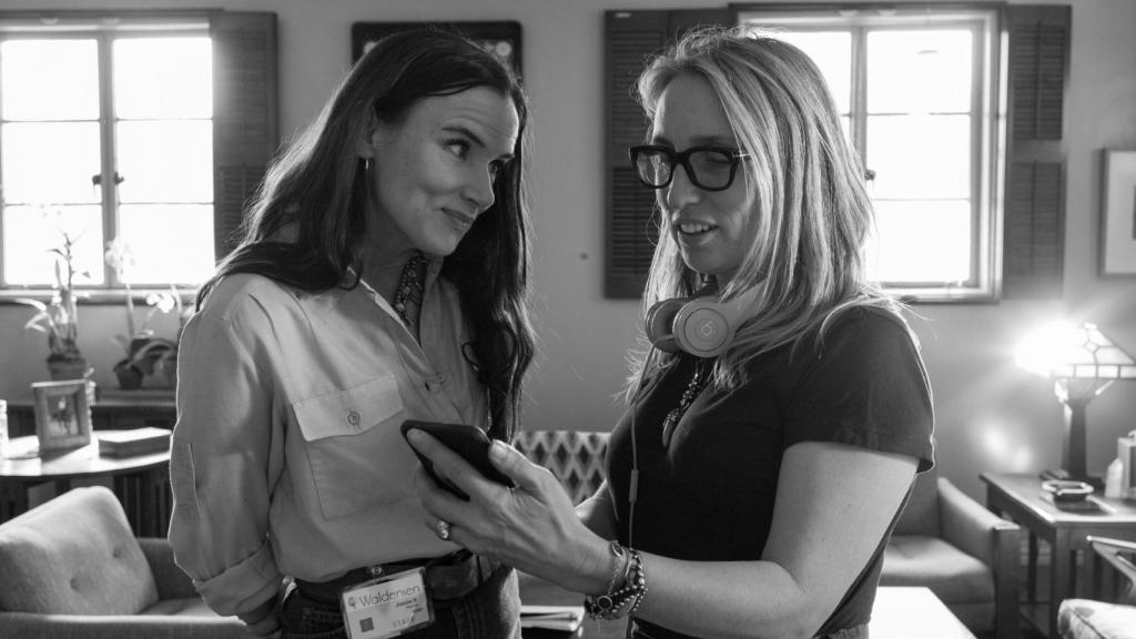 Sam Taylor-Johnson y Juliette Lewis.