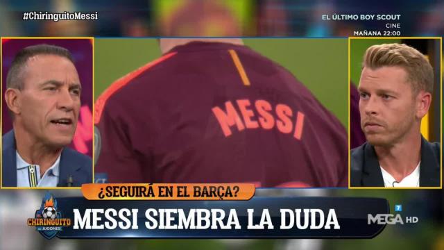 Buyo en El Chiringuito. Foto: Twitter (@elchiringuitotv)