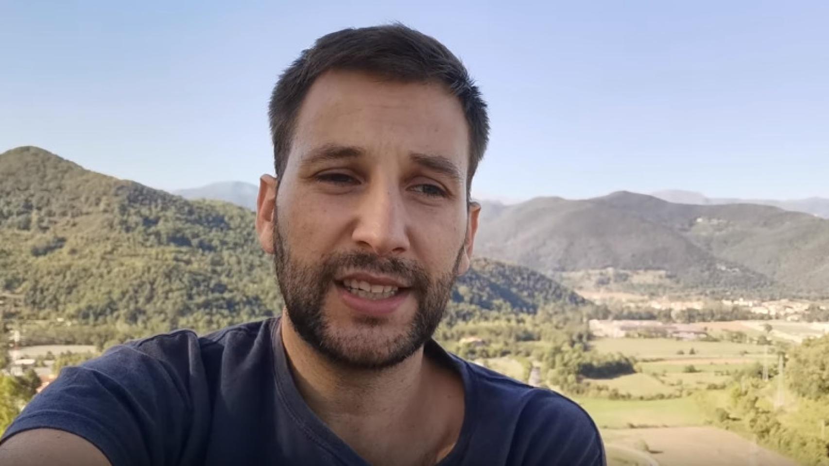 Albert Donaire en el vídeo en el que distingue a los catalanes de los colonos.