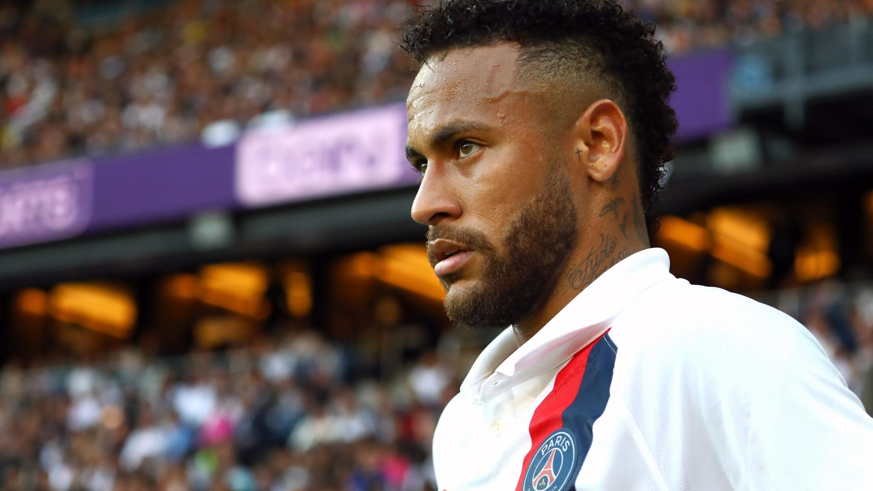 Neymar, durante su regreso con el PSG