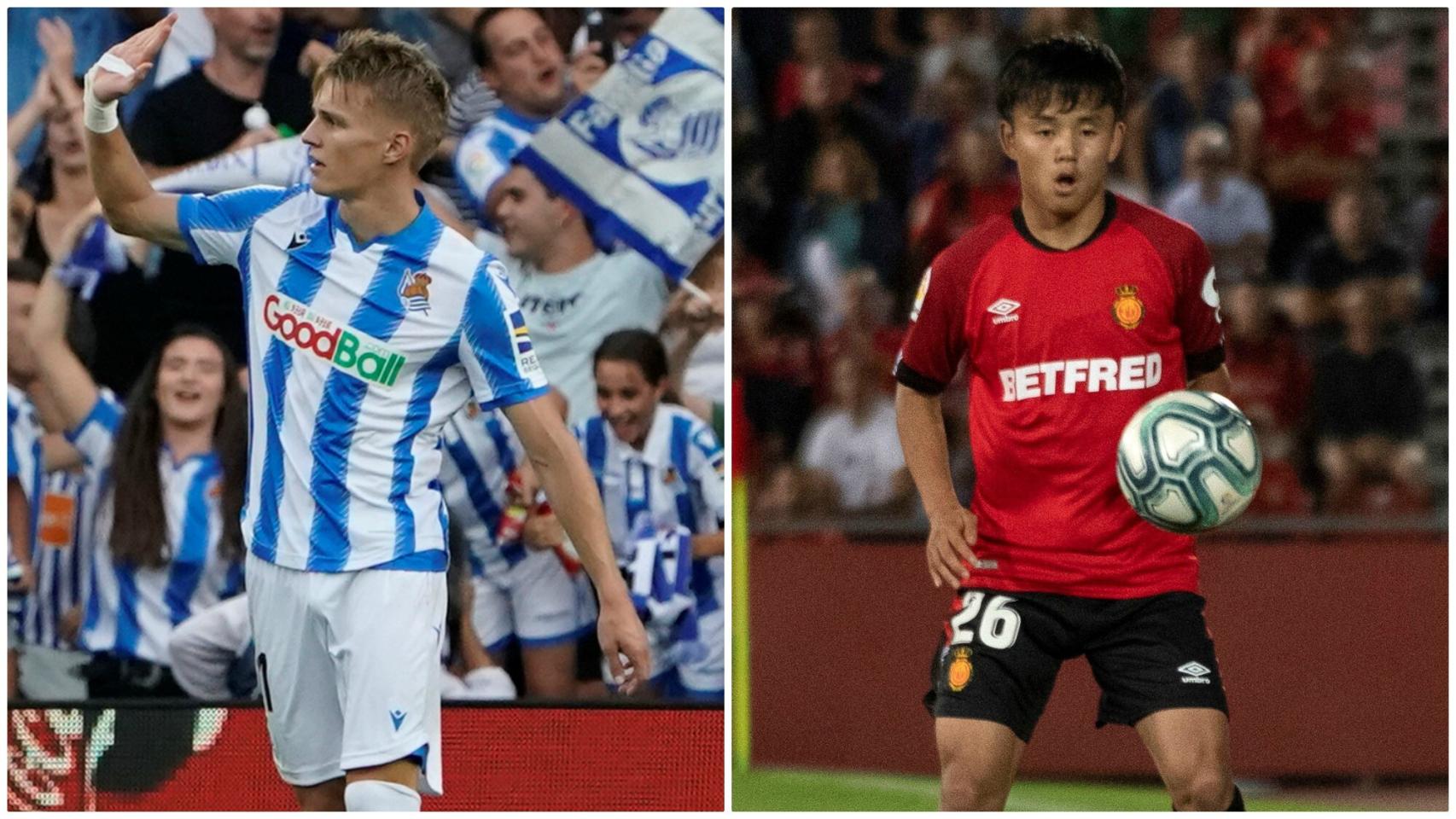 Odegaard y Kubo