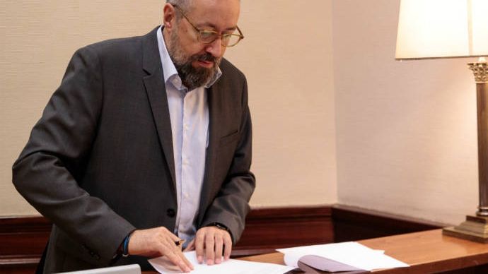 El diputado Juan Carlos Girauta en el Congreso