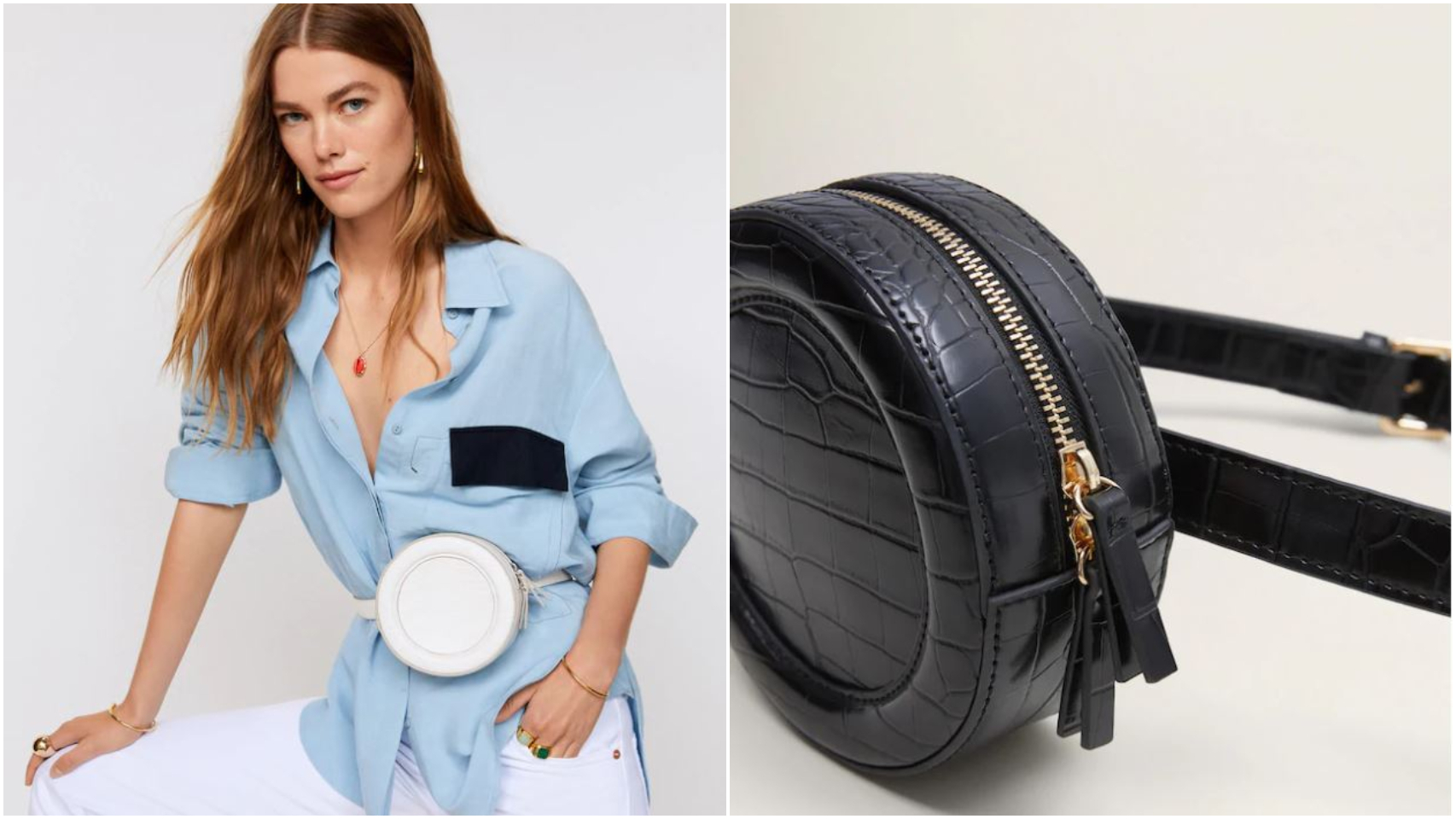 Bolso-riñonera de Mango.