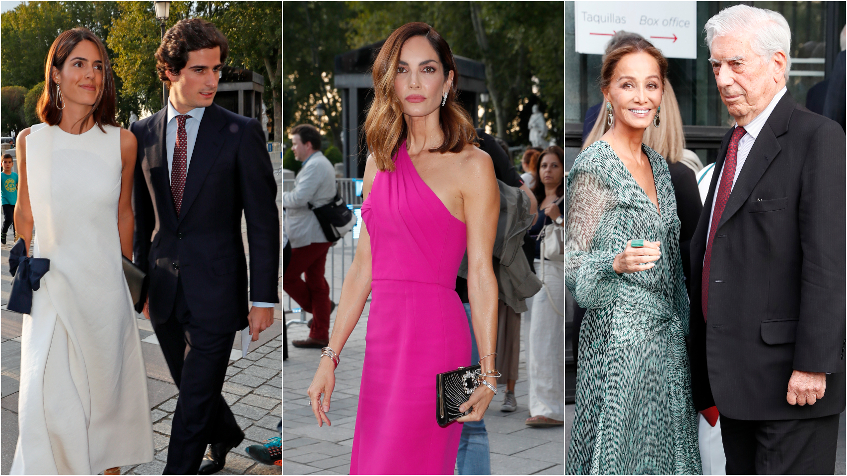 De izquierda a derecha: Sofía Palazuelo, Fernando Fitz-James Stuart, Eugenia Silva, Isabel Preysler y Mario Vargas Llosa.
