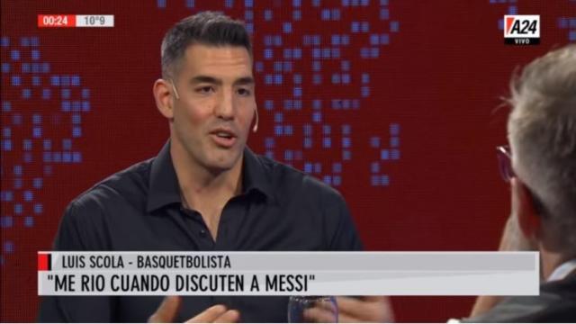 El jugador de baloncesto Luis Scola.