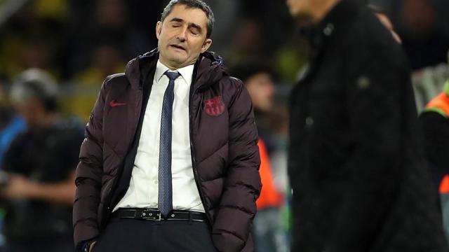 Valverde en el encuentro frente al Dortmund