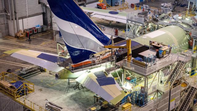 Una fábrica de Airbus.