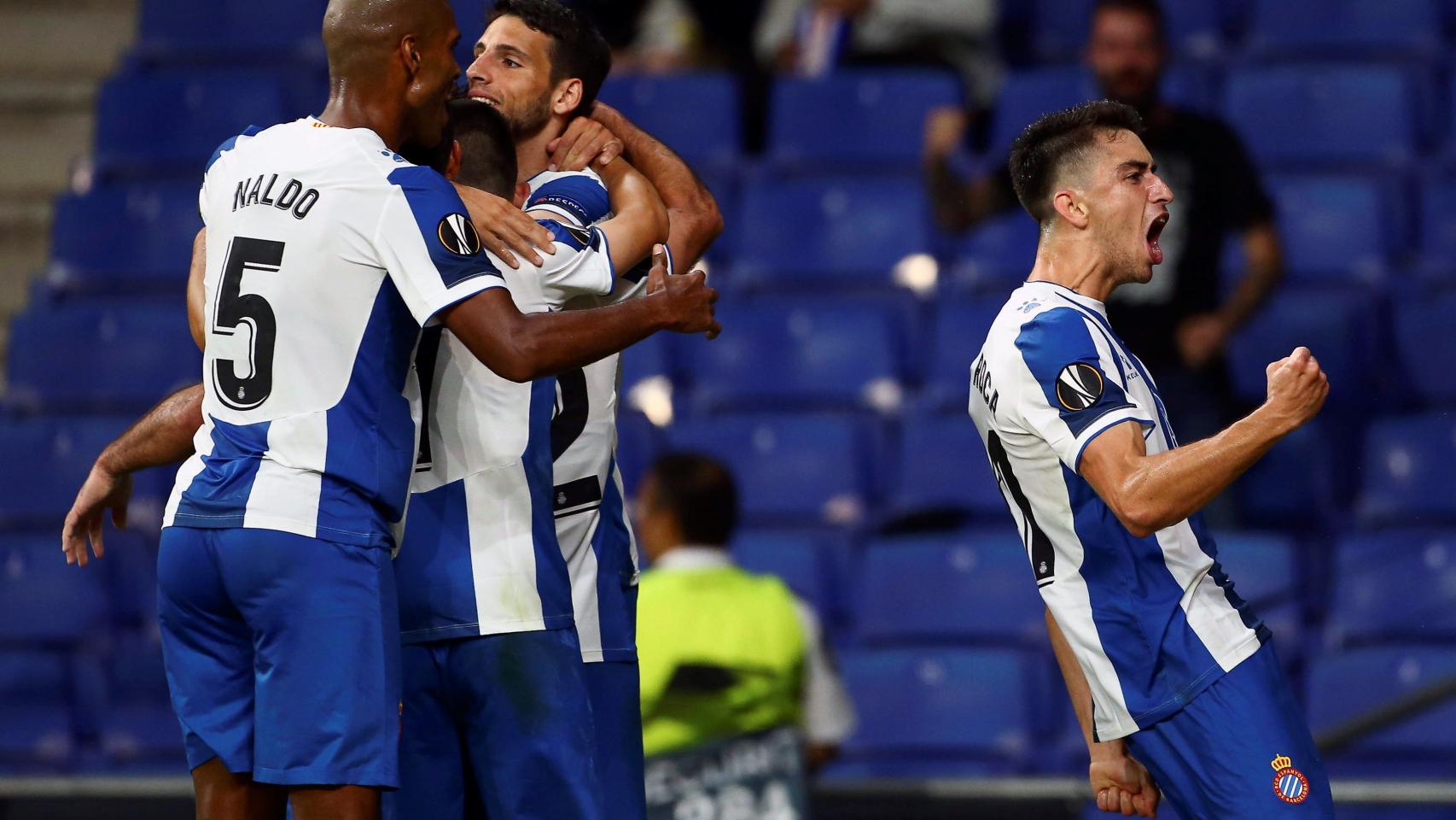 Vargas, tras anotar el empate del partido