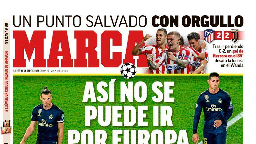 Portada MARCA (19/09/19)