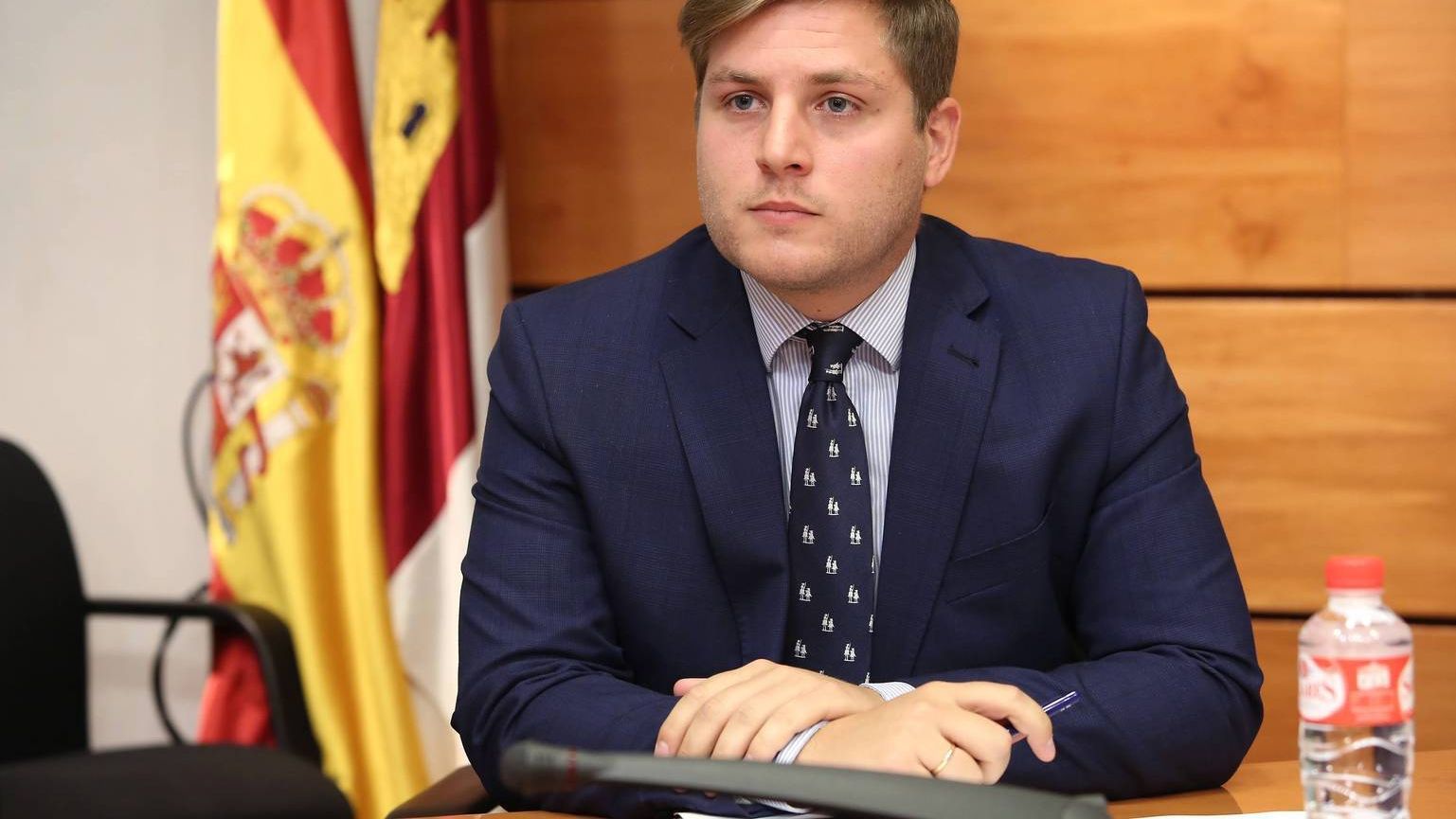 Nacho Hernando, consejero de Fomento de Castilla-La Mancha, este miércoles en las Cortes. Foto: Óscar Huertas