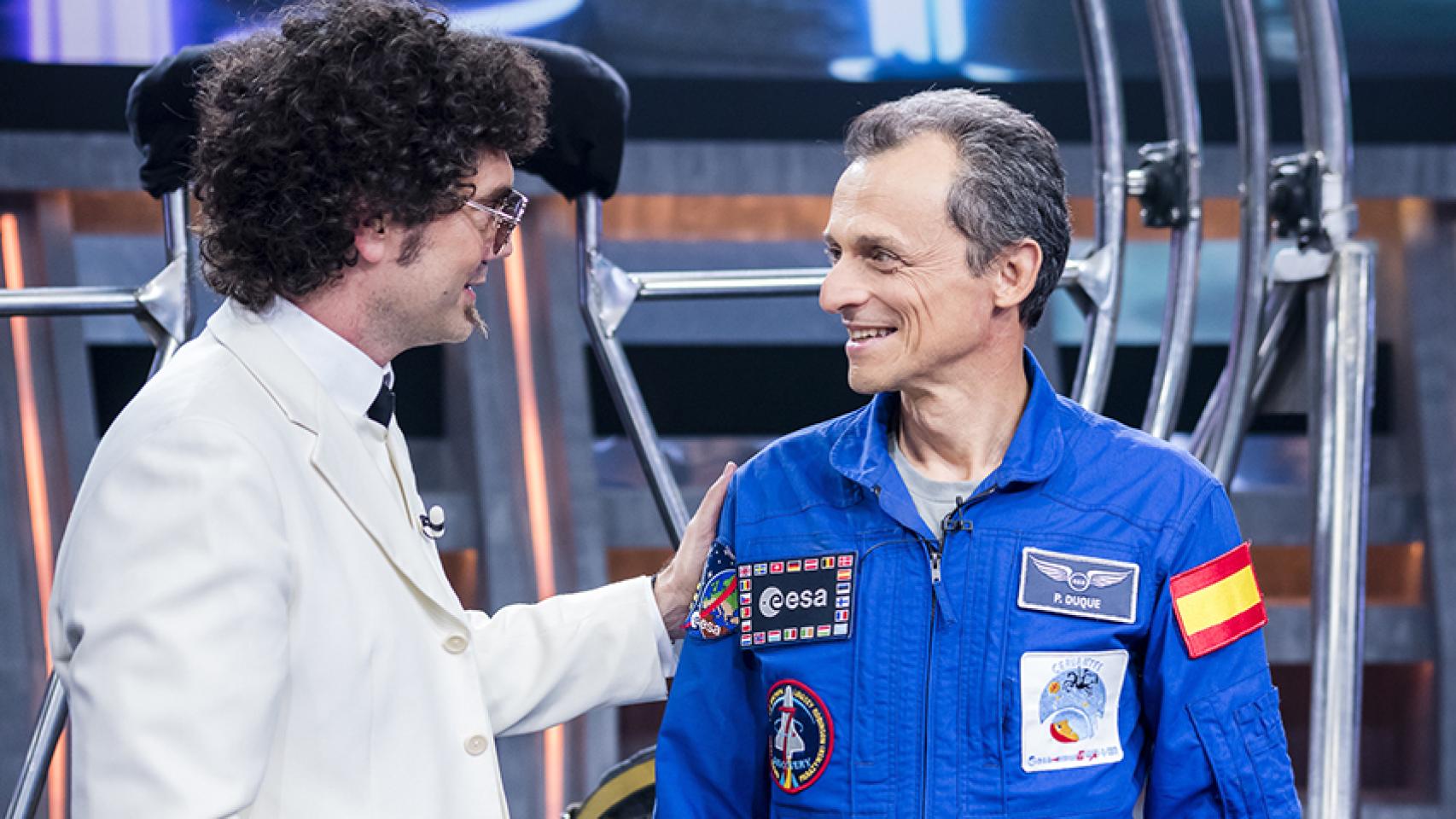 Pedro Duque y Pablo Ibañez (RTVE)