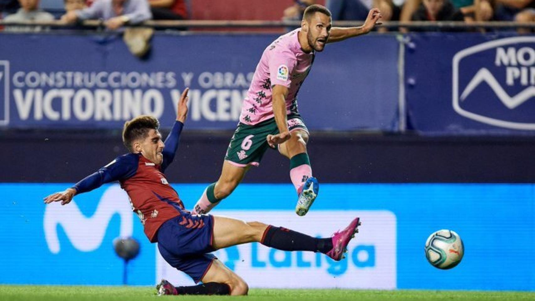 Partido Osasuna - Betis de La Liga 2019/2020. Foto: Twitter (@RealBetis)