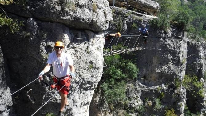 Vía ferrata de Priego, en una imagen de archivo de la agencia Efe