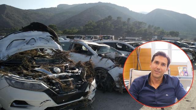 Estado desolador que presentan la mayor parte de los cerca de 1.200 vehículos tras el paso de la DANA.