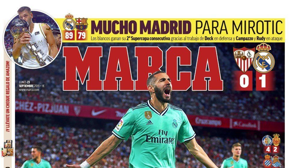 Portada MARCA (23/09/19)