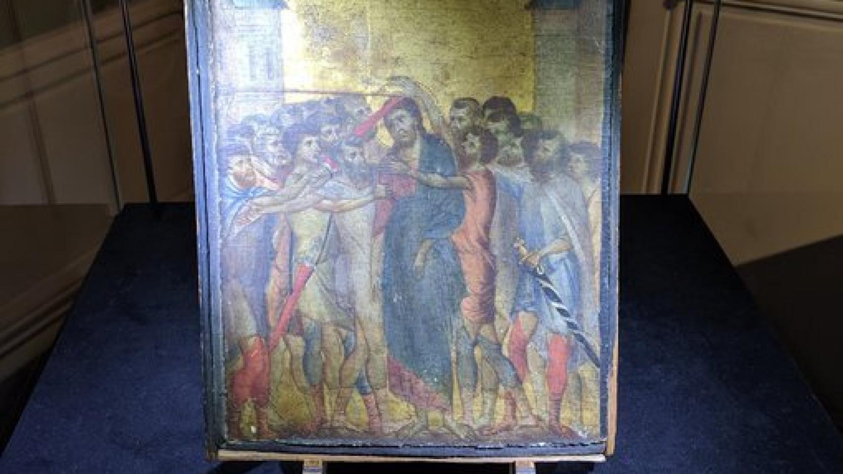 El cuadro de Cimabue hallado en Francia.